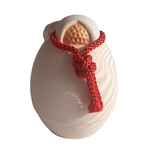 Vintage Hakata Ningyo Ornamental Bell Dorei Bell Ceramic Good Luck Geisha Label - Picture 3 of 5